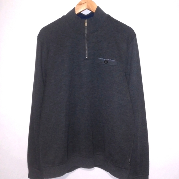 Ted Baker London shirt 1/4 zip causal men's pullover Sweater size xl - Picture 11 of 14